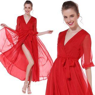 Tie-waist Midi Sundress
