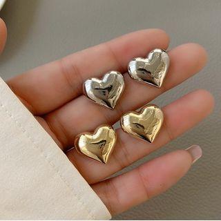 Polished Heart Alloy Earring