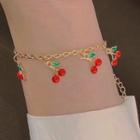 Cherry Charm Bracelet Gold - One Size