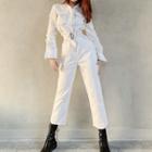 Cropped Straight-fit Jumpsuit