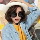 Clear Round Frame Sunglasses