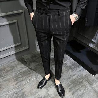 Striped Straight Leg Dress Pants (various Designs)