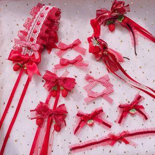 Strawberry Hair Clip (various Designs)