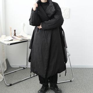 Side-slit Drawstring Oversize Padding Jacket
