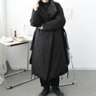 Side-slit Drawstring Oversize Padding Jacket