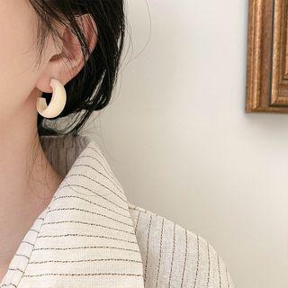 Wool Open Hoop Earring