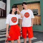Couple Matching Short-sleeve T-shirt / Skirt / Shorts / Set