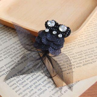 Sequined Mesh Goldfish Brooch