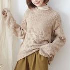 Perforated Sweater Khaki - One Size