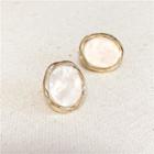 Retro Oval Earring Gold - One Size