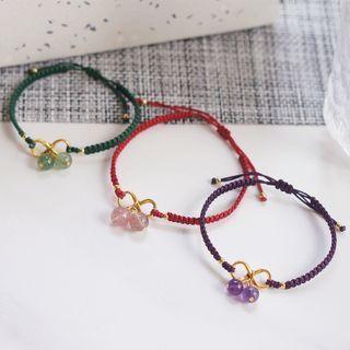 Bead Woven Cord Bracelet