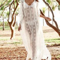 Lace Maxi Cover-up Dress