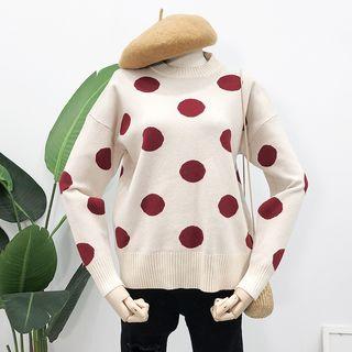 Loose-fit Dotted Knit Sweater