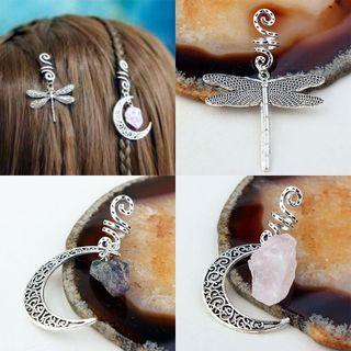Crystal Moon / Dragonfly Hair Decoration