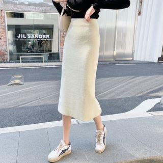Reversible Knit Midi Pencil Skirt
