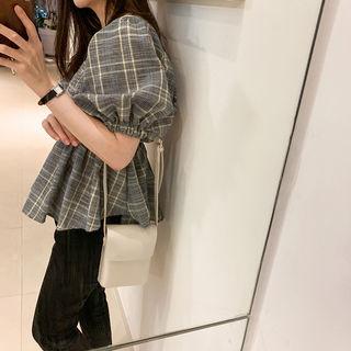 Snap-button Shoulder Bag One Size