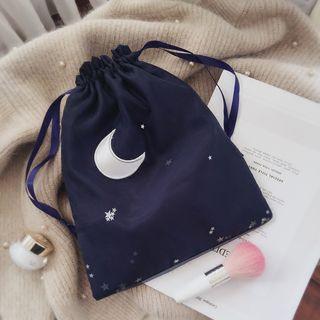 Crescent Moon Drawstring Pouch