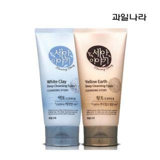 Kwailnara - Cleansing Story Deep Cleansing Foam (2 Types) 150g Yellow Earth