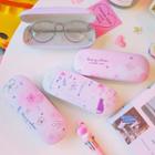 Printed Faux Leather Eyeglasses Case