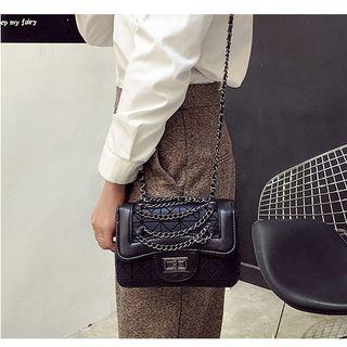 Argyle Panel Shoulder Bag