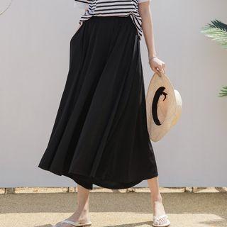 Pocket-side Textured Culottes