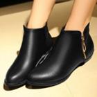 Flat Pointy Ankle Boots
