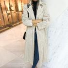 Belted Lace Trench Coat