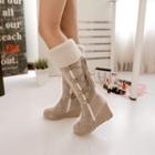 Wedge Fleece Lined Tall Snow Boots