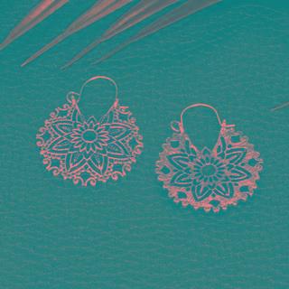 Retro Perforated Drop Earring