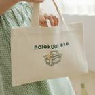 Illustration Mini Canvas Shopper Bag Beige - One Size