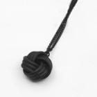 Twisted Ball Drop Necklace