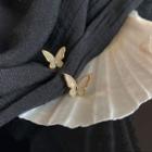 Butterfly Faux Shell Alloy Earring