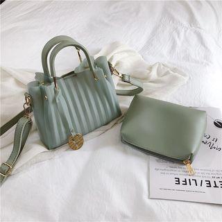 Set: Pvc Handbag + Pouch