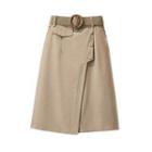 Button-up Wide-leg Skort