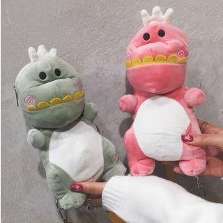 Dinosaur Shape Furry Crossbody Bag