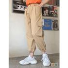 Flap-pocket Drawcord-hem Pants