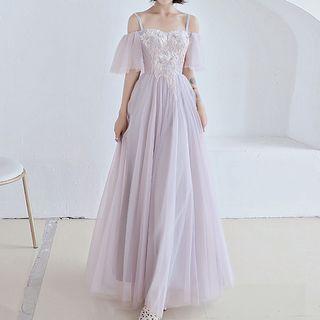 Chiffon Evening A-line Gown / Dress
