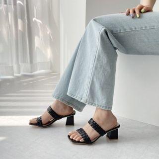 Braid Strap Mule Sandals