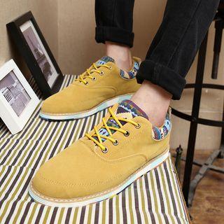 Nordic Pattern Panel Sneakers