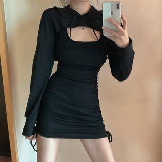 Strappy Sheath Dress / Crop Top