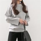 Seam-trim Brushed-fleece Lined Sweatshirt