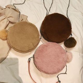 Round-shaped Furry Crossbody Bag