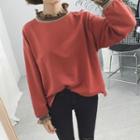 Ruffle Neckine Pullover