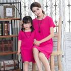 Family Short-sleeve Dress