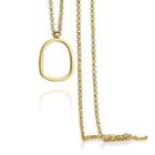 Cut-out Geometry Chain Necklace Gold - One Size