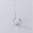 925 Sterling Silver Lock Necklace S925 Sterling Silver - Silver - One Size