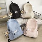 Plain Backpack / Charm / Set