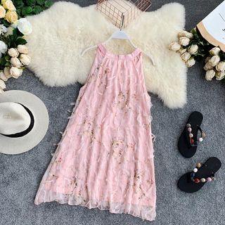Sleeveless Mini Fringed Dress