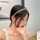 Bead Headband White - One Size