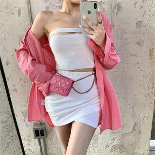 Plain Tube Top / Mini Skirt - 2 Colors
